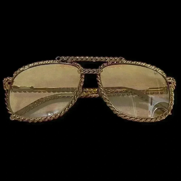Gold and Black Men's Sunglasses - Picture 3 of 16